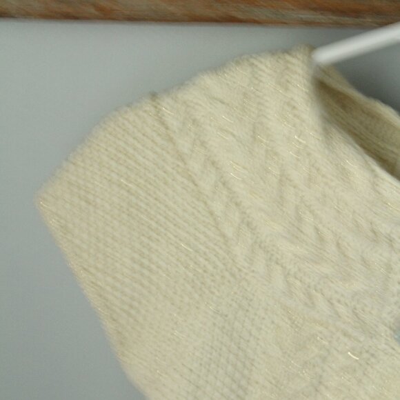 H&M Size 1.5-2Yrs Cream/Gold Foil Sweater Cardigan - Picture 2 of 3